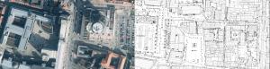 Luftbild und Digitale Stadtkarte der Innenstadt von Jena (Jentower, Eichplatz)