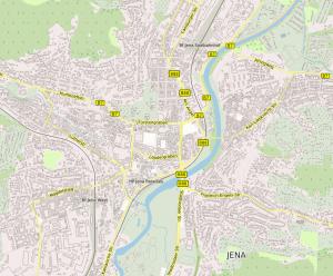 Screenshot aus dem Kartenportal der Stadt Jena